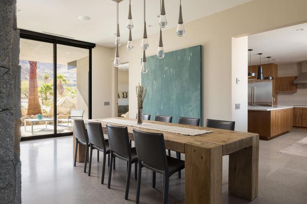 Dining room, Interior, Kitchen, Pendant Lights, Recessed Lighting