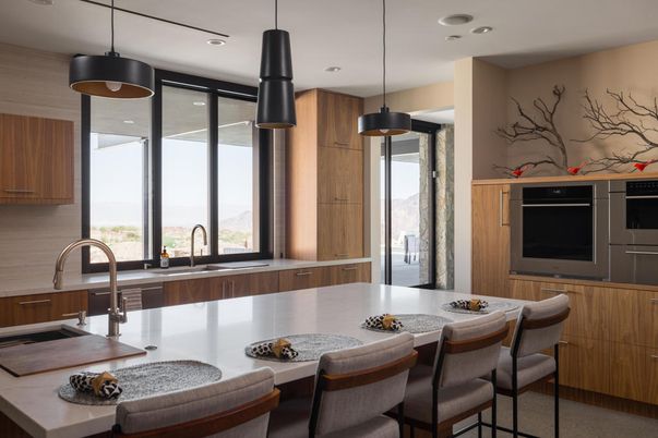 Interior, Kitchen, Pendant Lights, Recessed Lighting, Stainless Steel Appliances