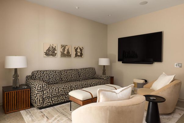 Interior, Living room, Recessed Lighting
