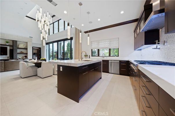 Interior, Kitchen, Pendant Lights, Recessed Lighting, Stainless Steel Appliances