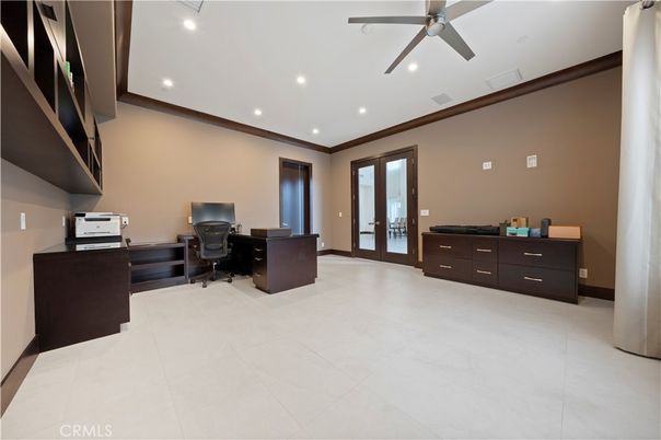 Home Office, Interior, Recessed Lighting