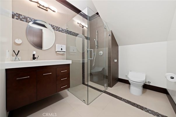 Bathroom, Dual Sink Vanities, Glass Shower, Interior