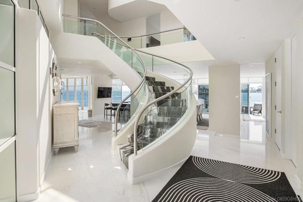 Interior, Marble, Recessed Lighting, Water