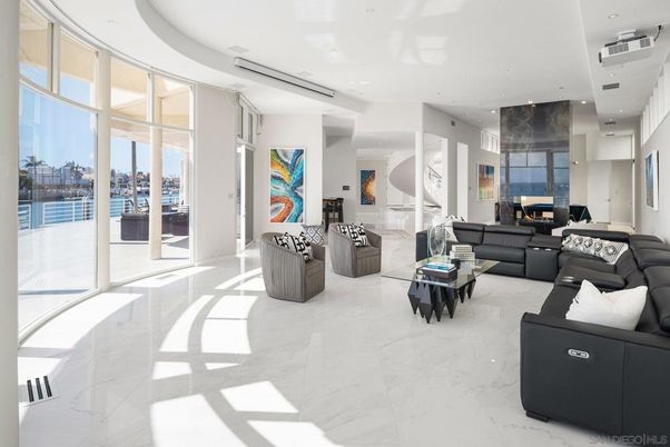 Fireplace, Interior, Living room, Marble, Recessed Lighting