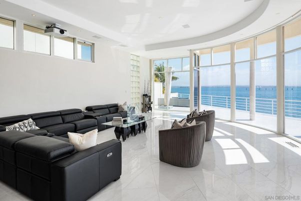 Interior, Living room, Marble, Recessed Lighting, Water