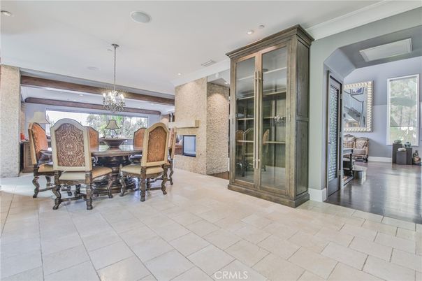 Chandelier, Dining room, Interior, Recessed Lighting