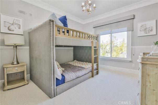 Bedroom, Chandelier, Interior