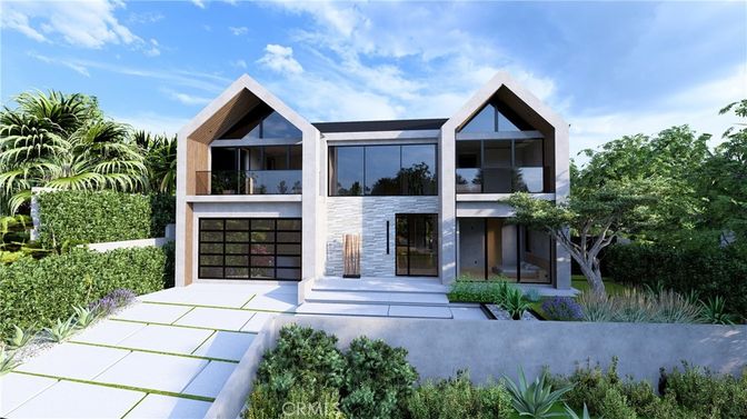 Attached, Exterior, Facade, Modern