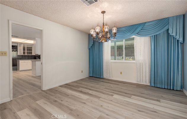 Chandelier, Empty room, Interior, Kitchen, Wood Texture Flooring