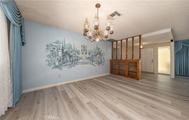 Chandelier, Empty room, Interior, Wood Texture Flooring