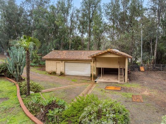 Backyard, Detached Garage, Exterior
