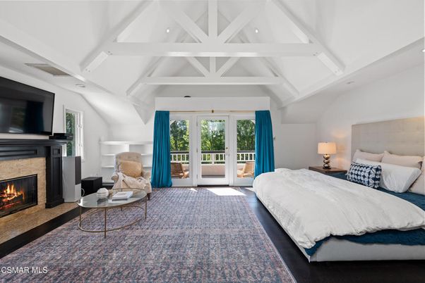 Bedroom, Fireplace, Interior, Recessed Lighting