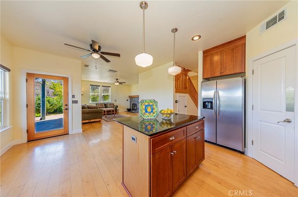 Interior, Kitchen, Living room, Pendant Lights, Recessed Lighting, Stainless Steel Appliances, Wood Texture Flooring