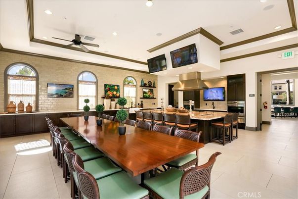 Dining room, Interior, Kitchen, Recessed Lighting, Stainless Steel Appliances, Stone Walls