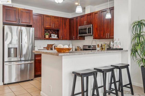 Interior, Kitchen, Pendant Lights, Stainless Steel Appliances
