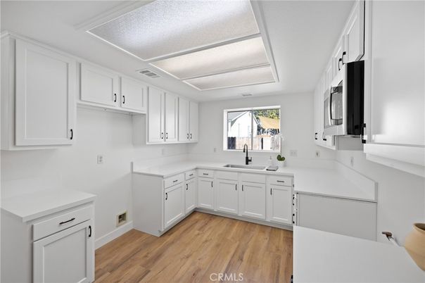 Interior, Kitchen, Wood Texture Flooring