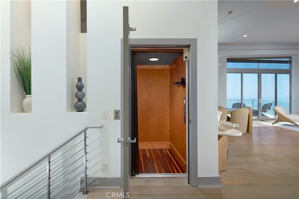 Elevator, Interior, Recessed Lighting, Sauna Room, Water