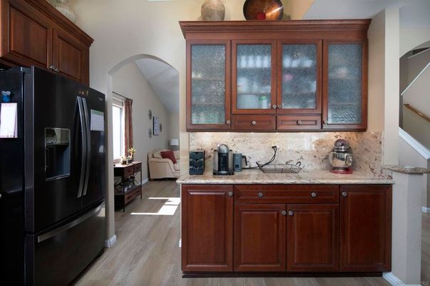 Interior, Kitchen, Wood Texture Flooring