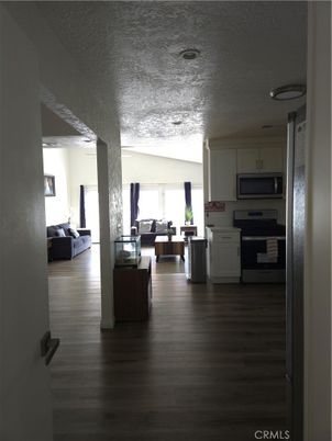 Interior, Kitchen, Living room, Stainless Steel Appliances, Wood Texture Flooring