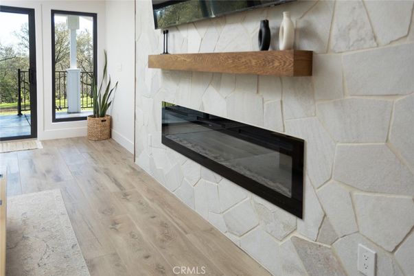 Fireplace, Interior, Wood Texture Flooring