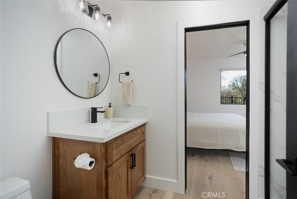 Bathroom, Dual Sink Vanities, Interior, Wood Texture Flooring