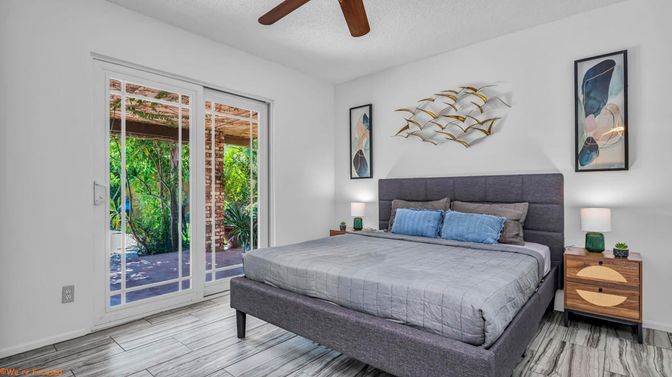 Bedroom, Interior, Wood Texture Flooring