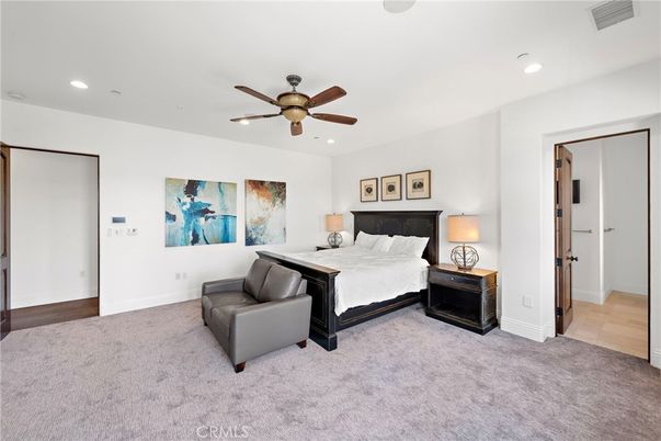 Bedroom, Interior, Recessed Lighting
