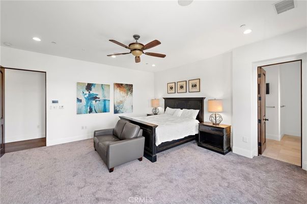 Bedroom, Interior, Recessed Lighting