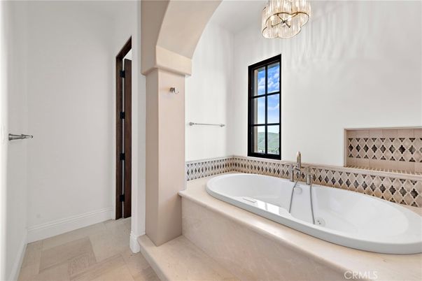 Bathroom, Chandelier, Interior
