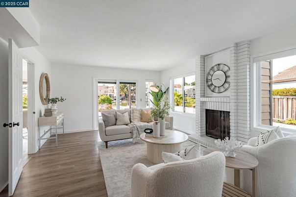 Fireplace, Interior, Living room, Wood Texture Flooring