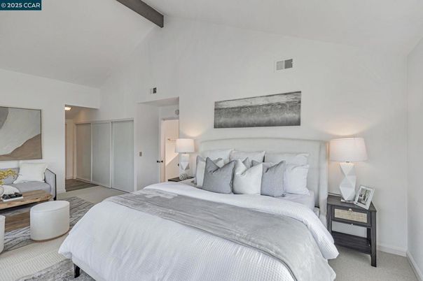 Bedroom, Interior, Wooden Beams