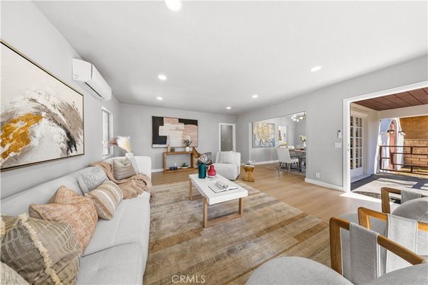 Dining room, Interior, Living room, Recessed Lighting, Wooden Ceilings, Wood Texture Flooring