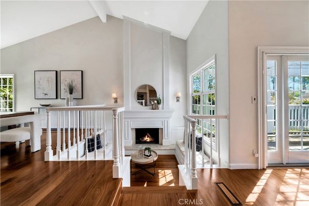 Fireplace, Interior, Wood Texture Flooring