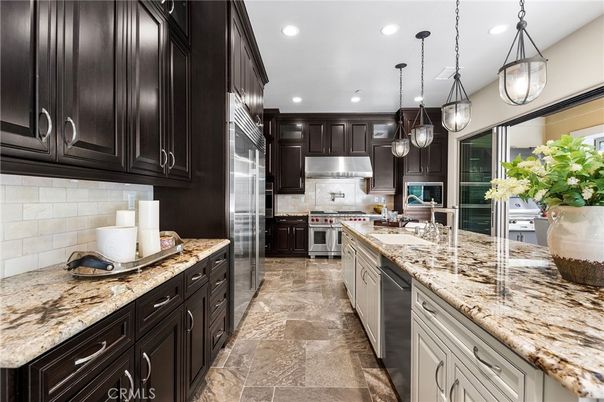 Interior, Kitchen, Pendant Lights, Recessed Lighting, Stainless Steel Appliances