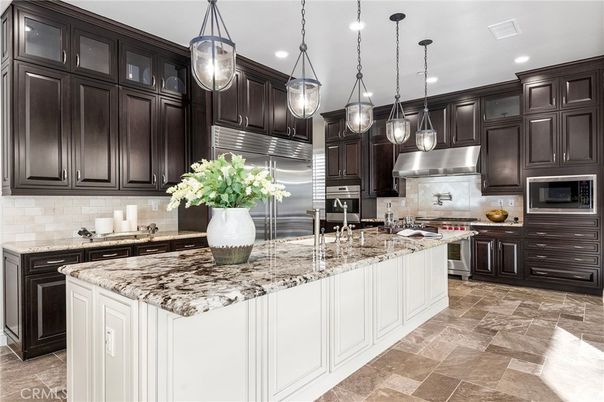 Interior, Kitchen, Pendant Lights, Recessed Lighting, Stainless Steel Appliances