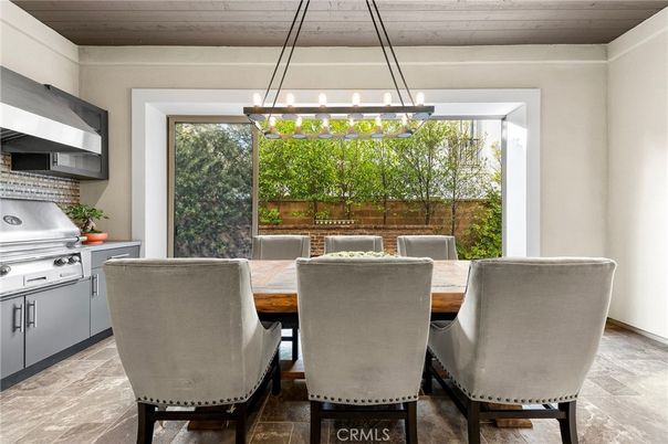 Dining room, Interior, Pendant Lights, Wooden Ceilings
