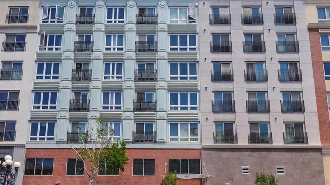 Exterior, Facade, Condo Building