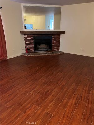 Empty room, Fireplace, Interior, Wood Texture Flooring