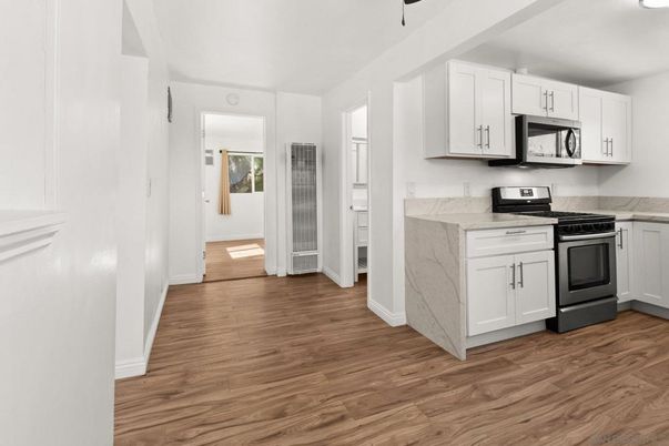 Interior, Kitchen, Wood Texture Flooring