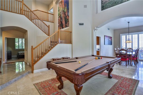 Billiard Table, Dining room, Game Room, Interior, Pendant Lights