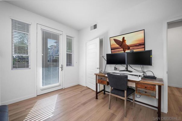 Home Office, Interior, Wood Texture Flooring