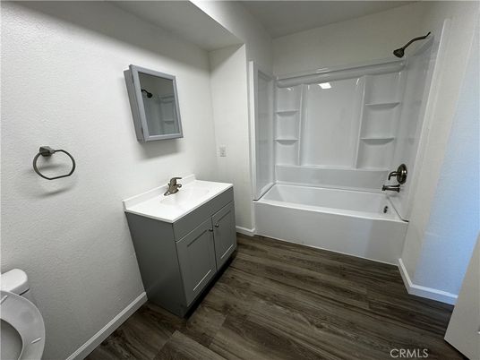 Bathroom, Dual Sink Vanities, Interior, Wood Texture Flooring