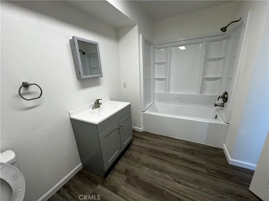 Bathroom, Dual Sink Vanities, Interior, Wood Texture Flooring