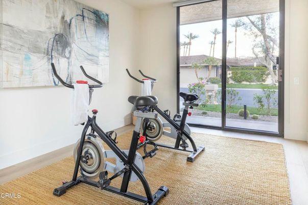 Fitness Equipment, Interior, Wood Texture Flooring