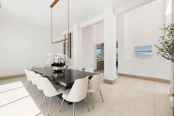 Dining room, Interior, Pendant Lights, Recessed Lighting