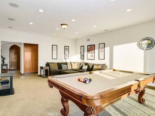 Billiard Table, Game Room, Interior, Living room, Recessed Lighting