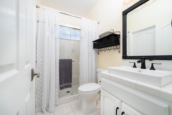 Bathroom, Glass Shower, Interior, Tile Countertops