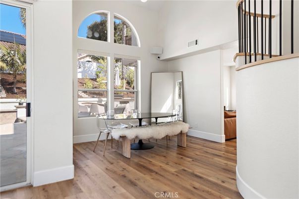 Dining room, Interior, Wood Texture Flooring