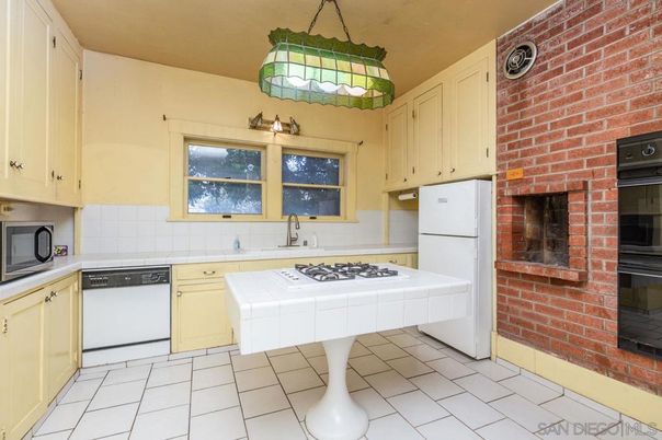 Fireplace, Interior, Kitchen, Stone Walls