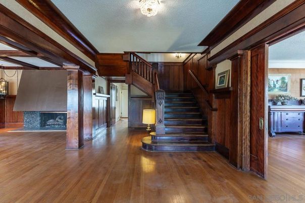 Fireplace, Interior, Wood Texture Flooring